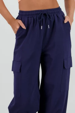 Shasa Wide Leg Pants with Stripe Detail