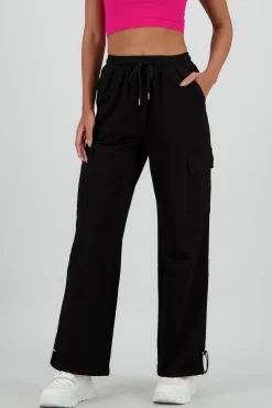 Shasa Wide Leg Pants with Stripe Detail