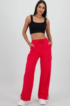 Shasa Wide Leg Pants with Stripe Detail