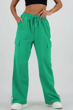 Shasa Wide Leg Pants with Stripe Detail