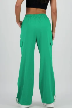 Shasa Wide Leg Pants with Stripe Detail