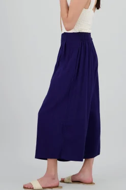 Shasa Wide Leg Pants with Two Pleats
