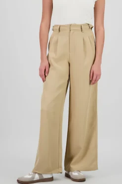 Shasa Wide Leg Pants with Waistband Detail