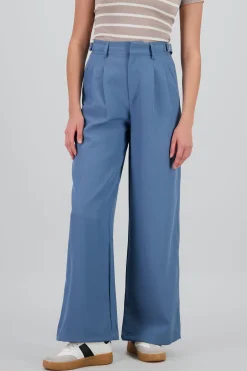 Shasa Wide Leg Pants with Waistband Detail