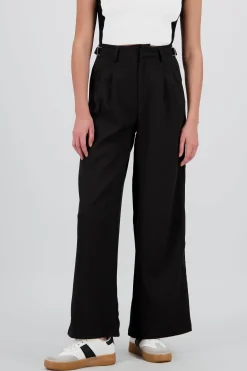 Shasa Wide Leg Pants with Waistband Detail