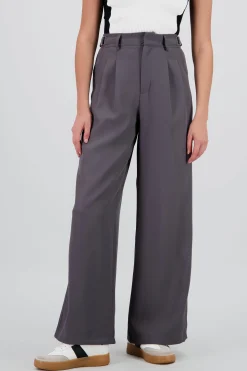Shasa Wide Leg Pants with Waistband Detail