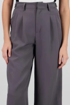 Shasa Wide Leg Pants with Waistband Detail