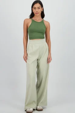 Shasa Wide Leg Pants with Waistband