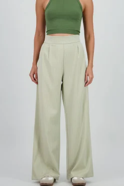 Shasa Wide Leg Pants with Waistband