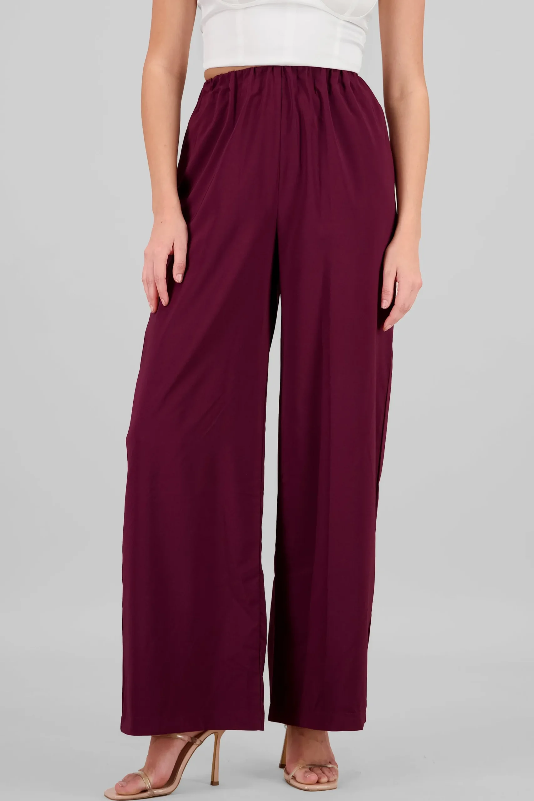 Shasa Wide Leg Plain Pants