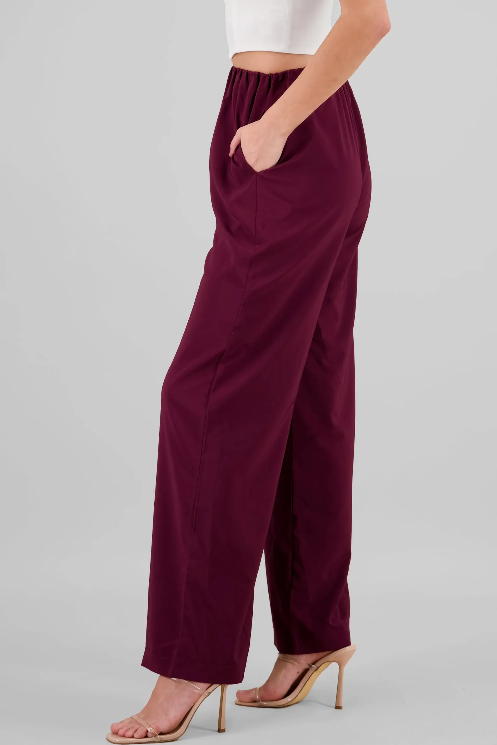 Shasa Wide Leg Plain Pants