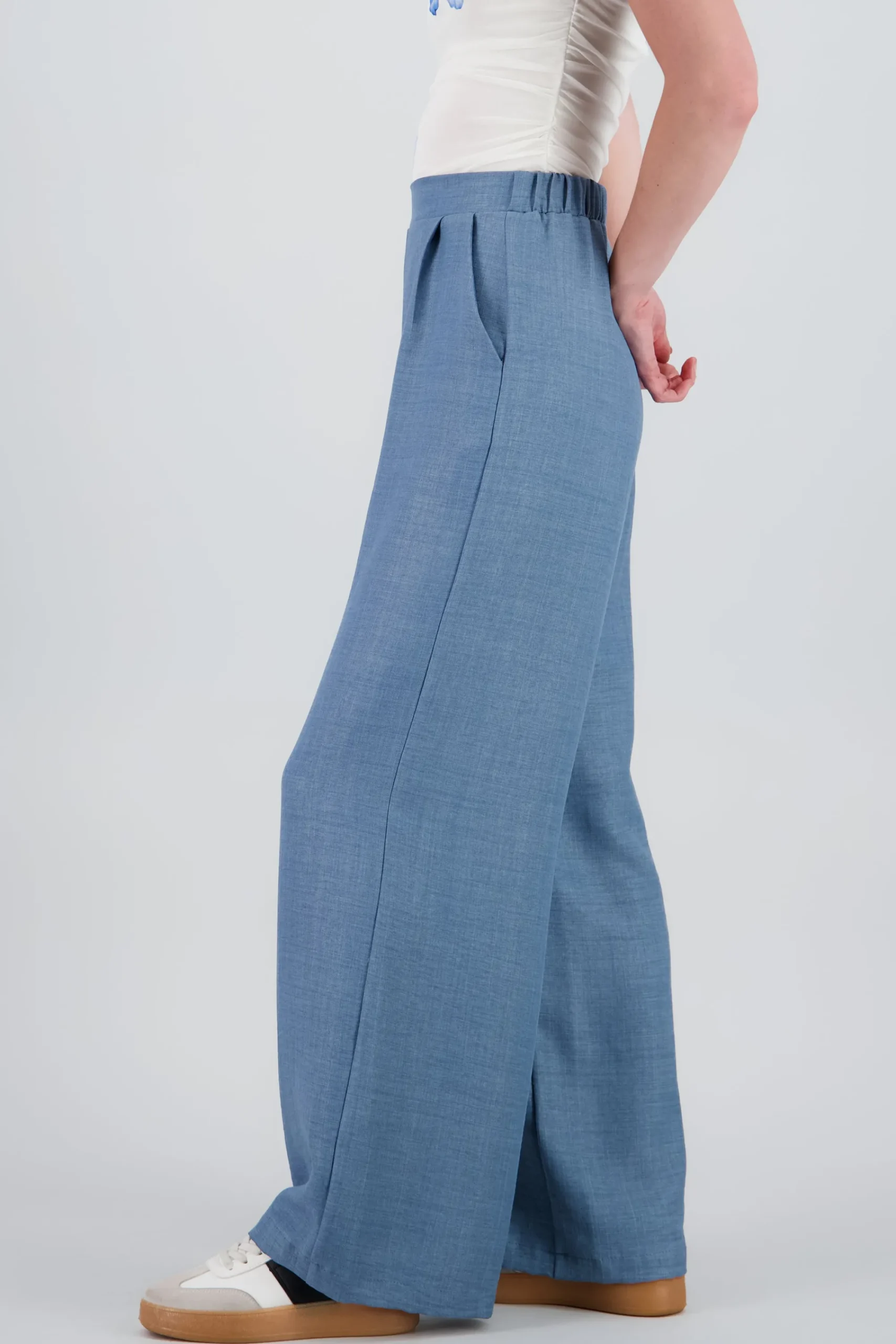Shasa Wide Leg Pleated Pants