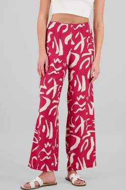 Shasa Wide Leg Printed Pants