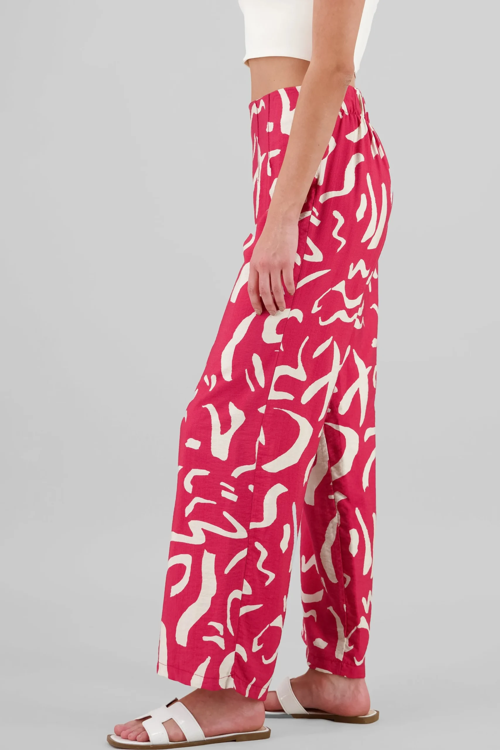 Shasa Wide Leg Printed Pants
