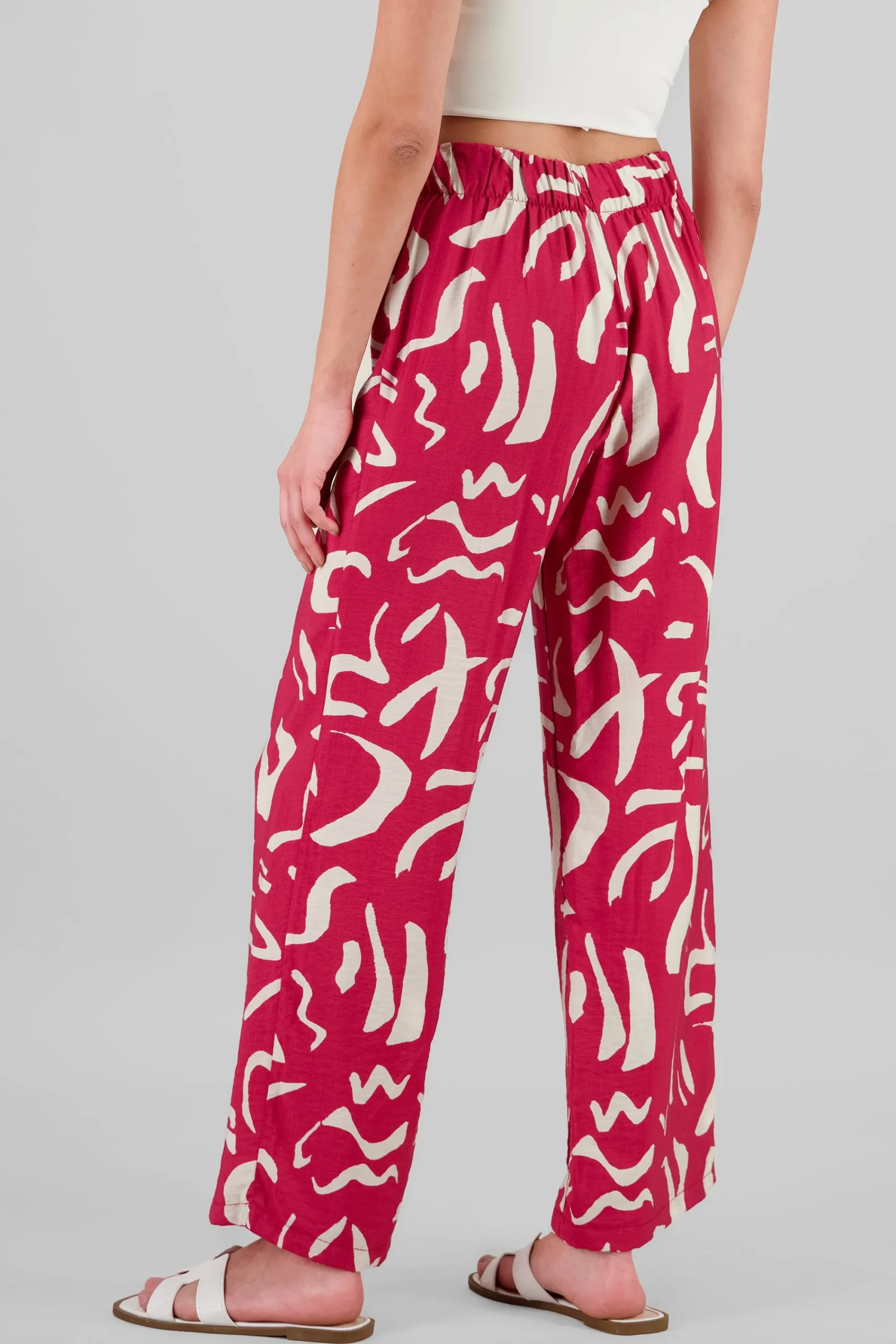 Shasa Wide Leg Printed Pants