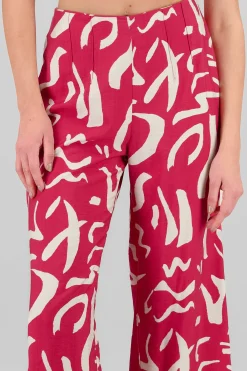 Shasa Wide Leg Printed Pants
