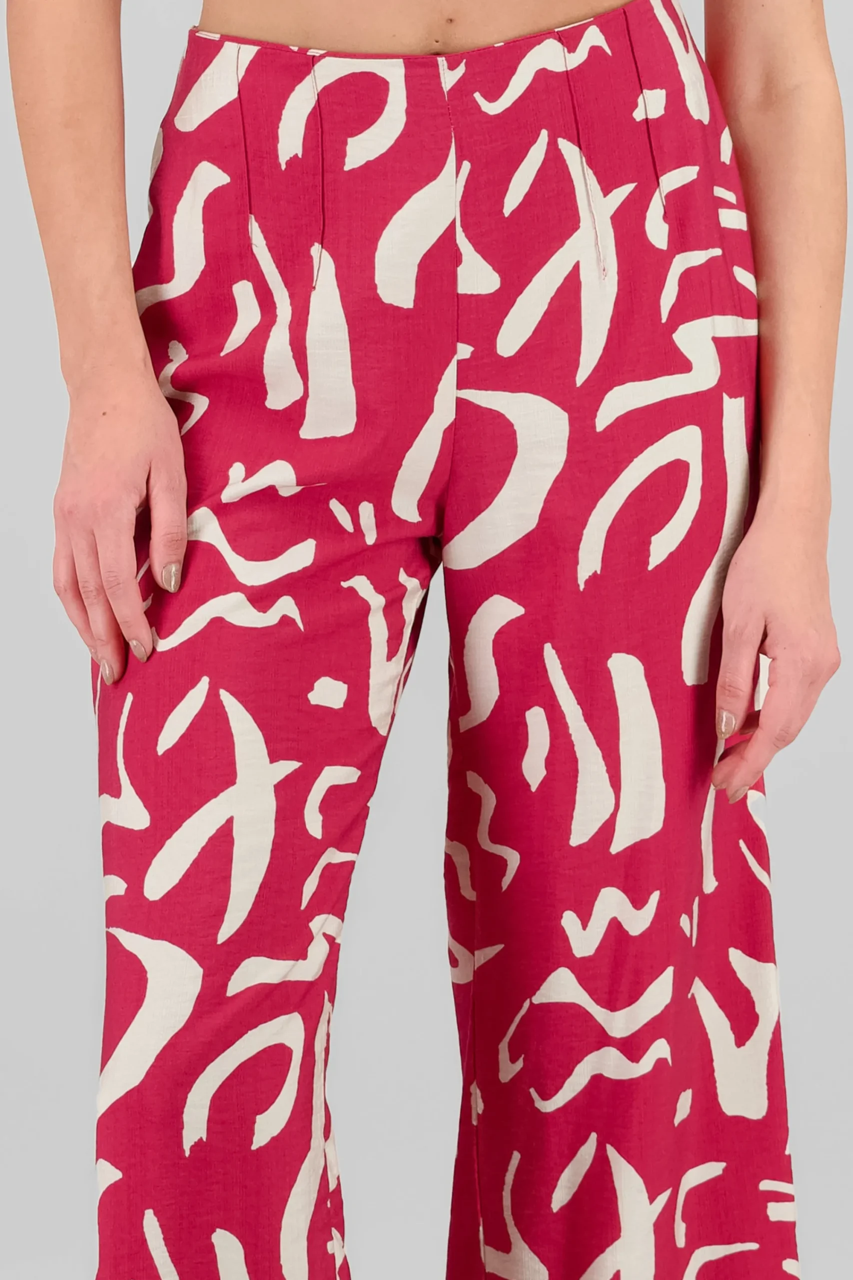 Shasa Wide Leg Printed Pants