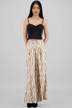 Shasa Wide Leg Printed Pants