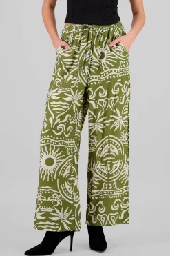 Shasa Wide Leg Printed Pants