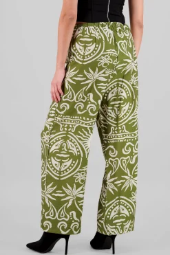 Shasa Wide Leg Printed Pants