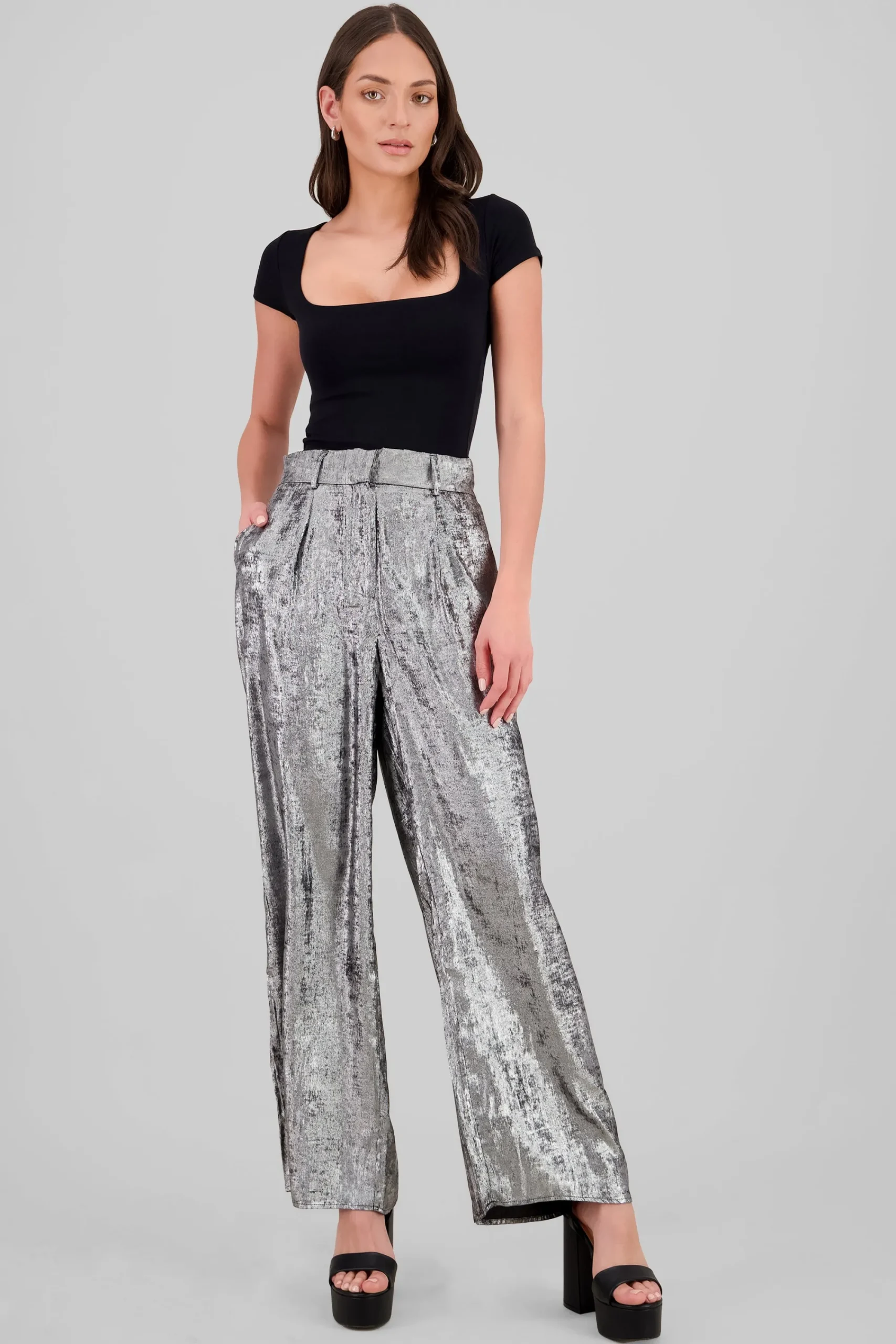 Shasa Wide Leg Sequin Pants
