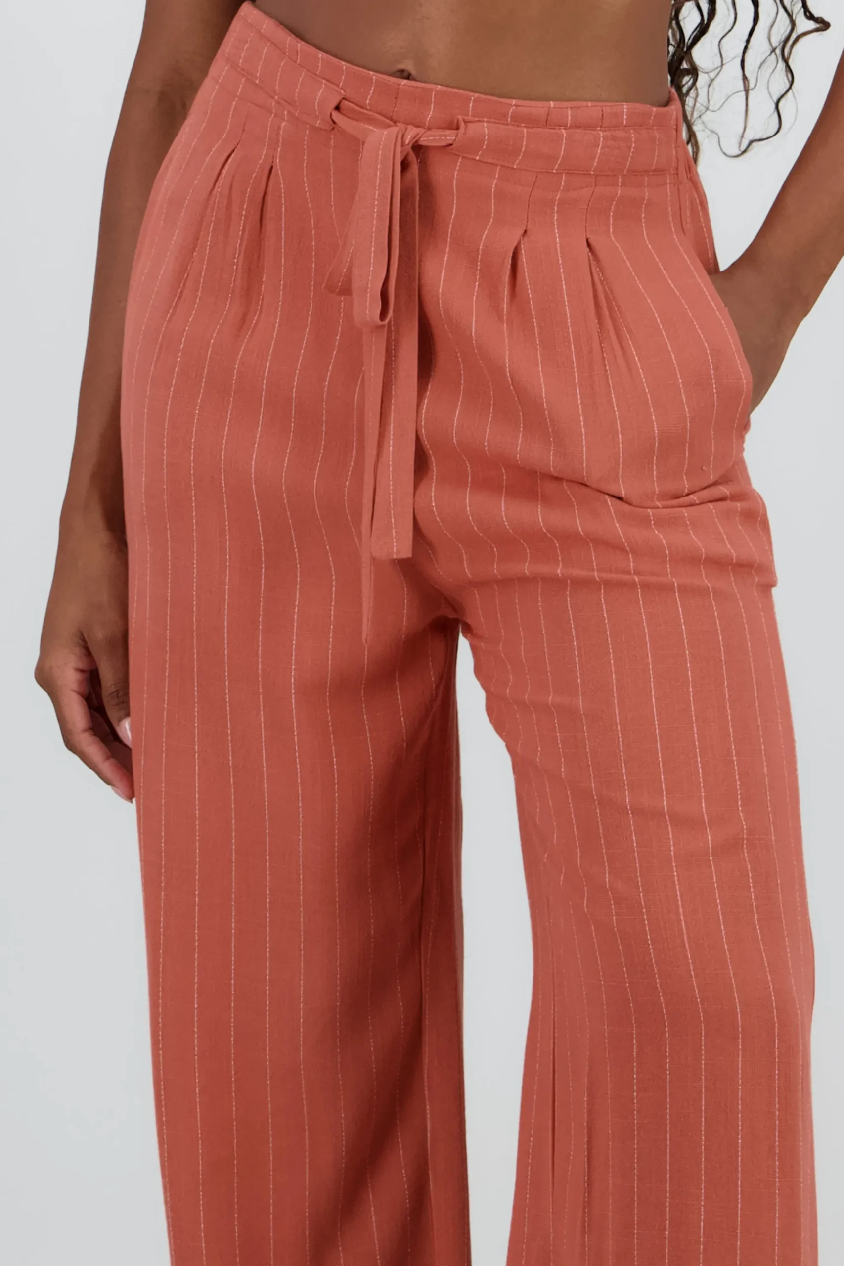Shasa Wide Leg Striped Pants