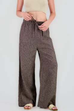 Shasa Wide Leg Striped Pants