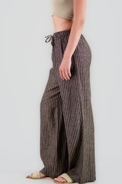 Shasa Wide Leg Striped Pants