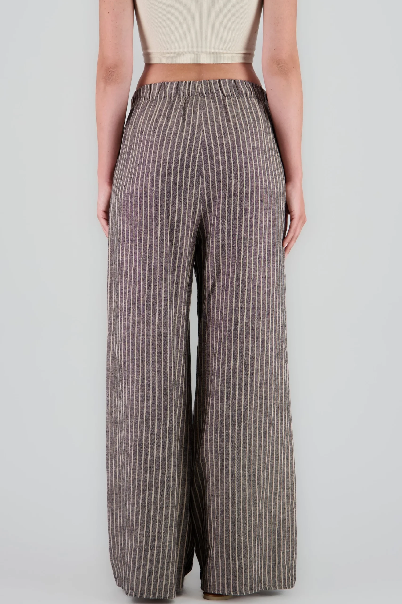 Shasa Wide Leg Striped Pants