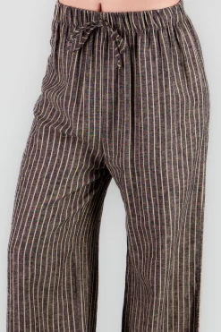 Shasa Wide Leg Striped Pants