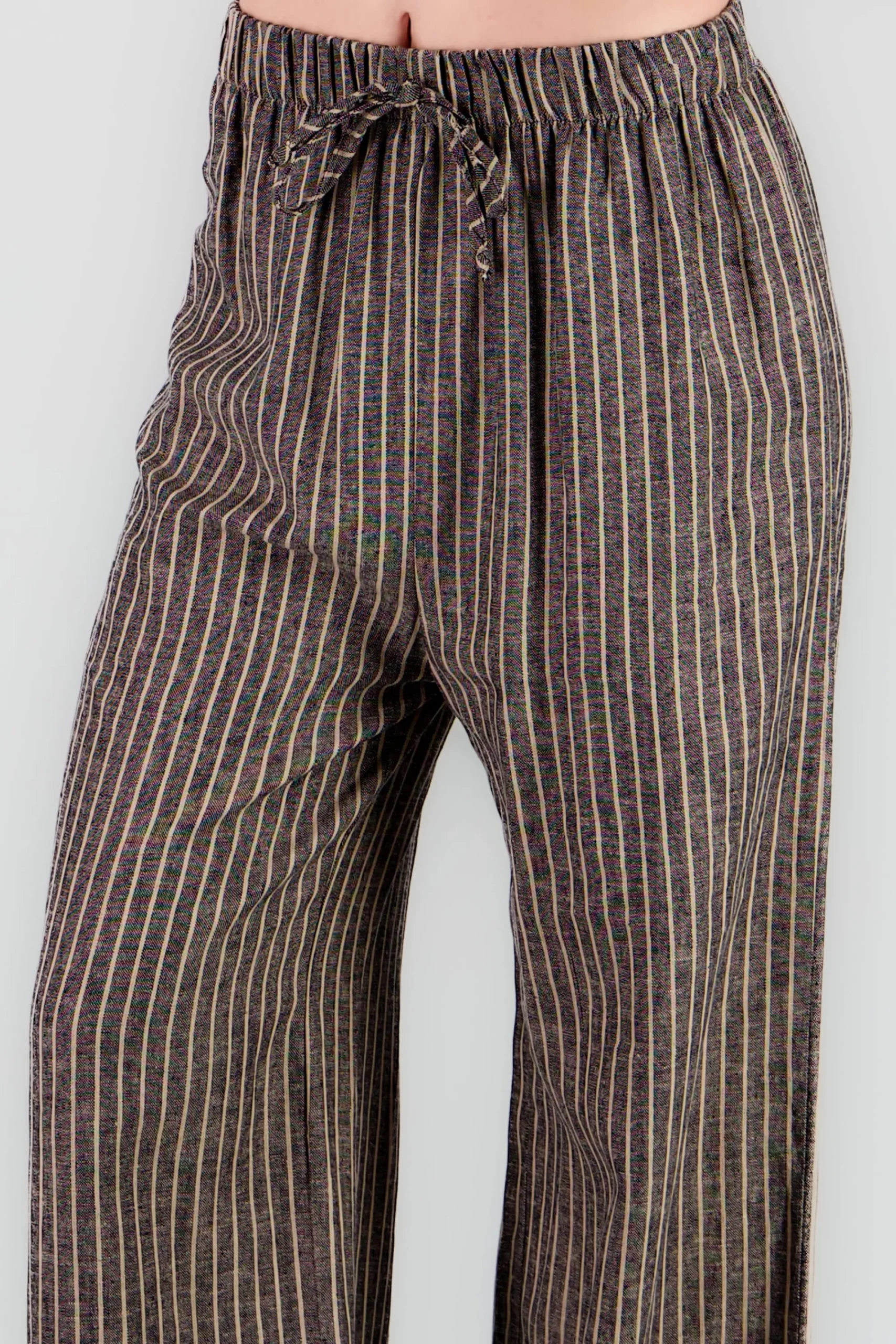 Shasa Wide Leg Striped Pants