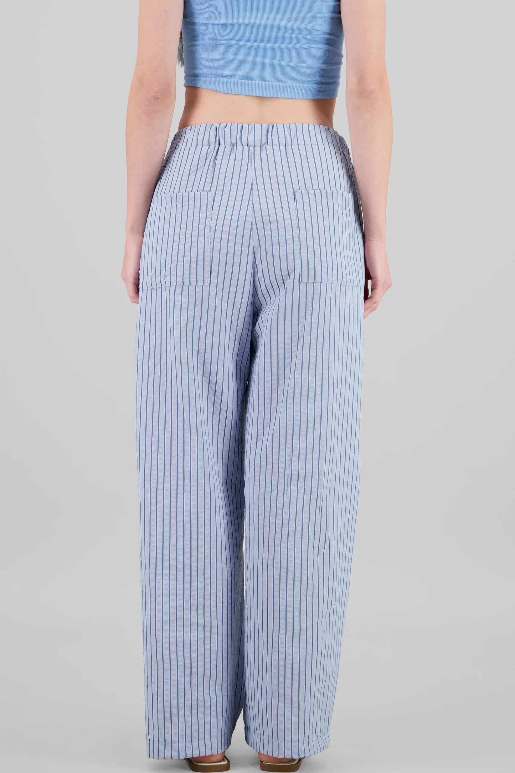Shasa Wide Leg Striped Pants