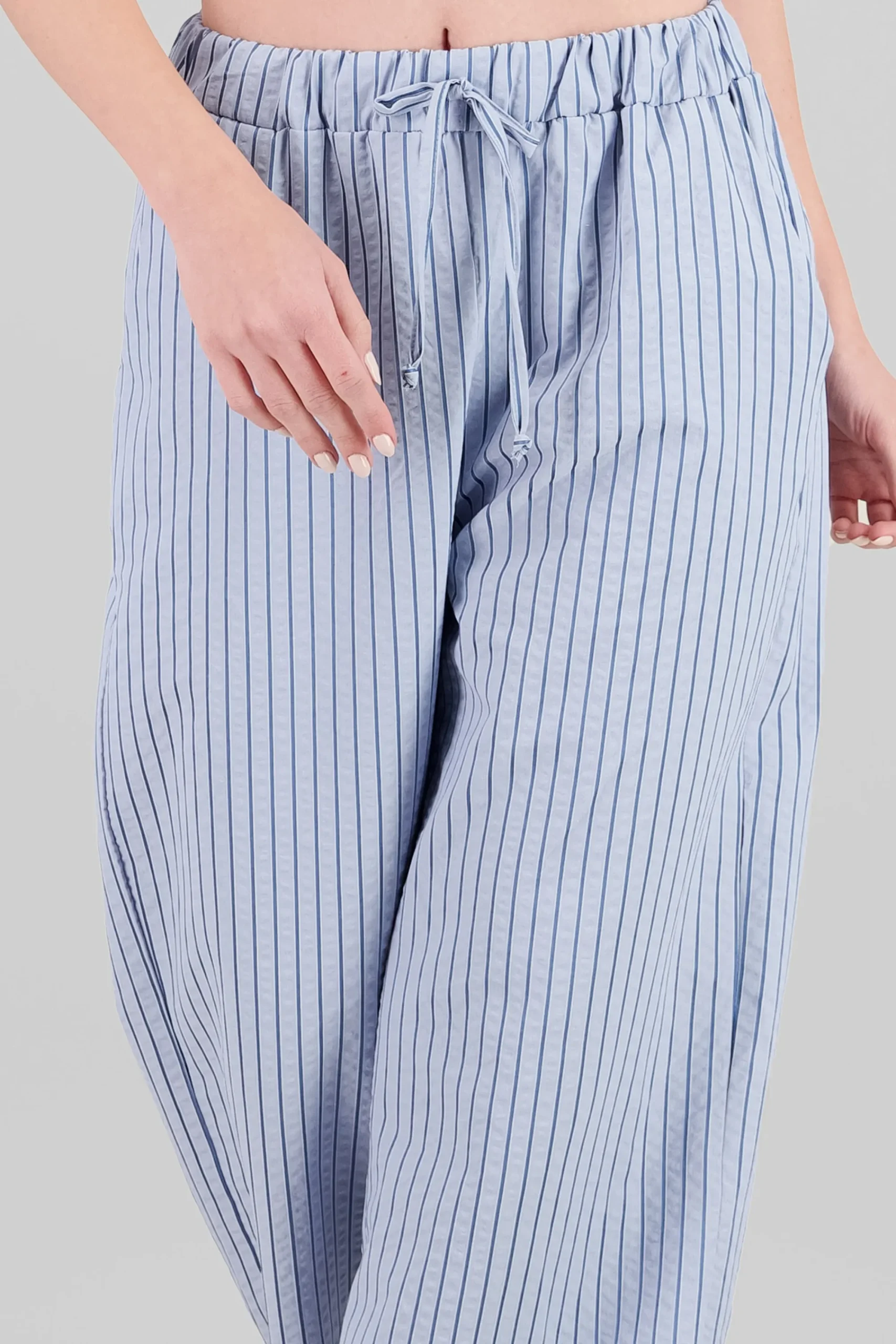 Shasa Wide Leg Striped Pants