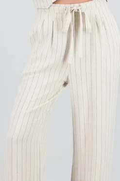 Shasa Wide Leg Striped Pants