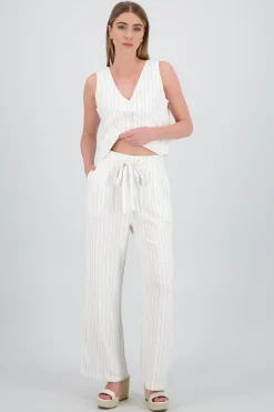 Shasa Wide Leg Striped Pants