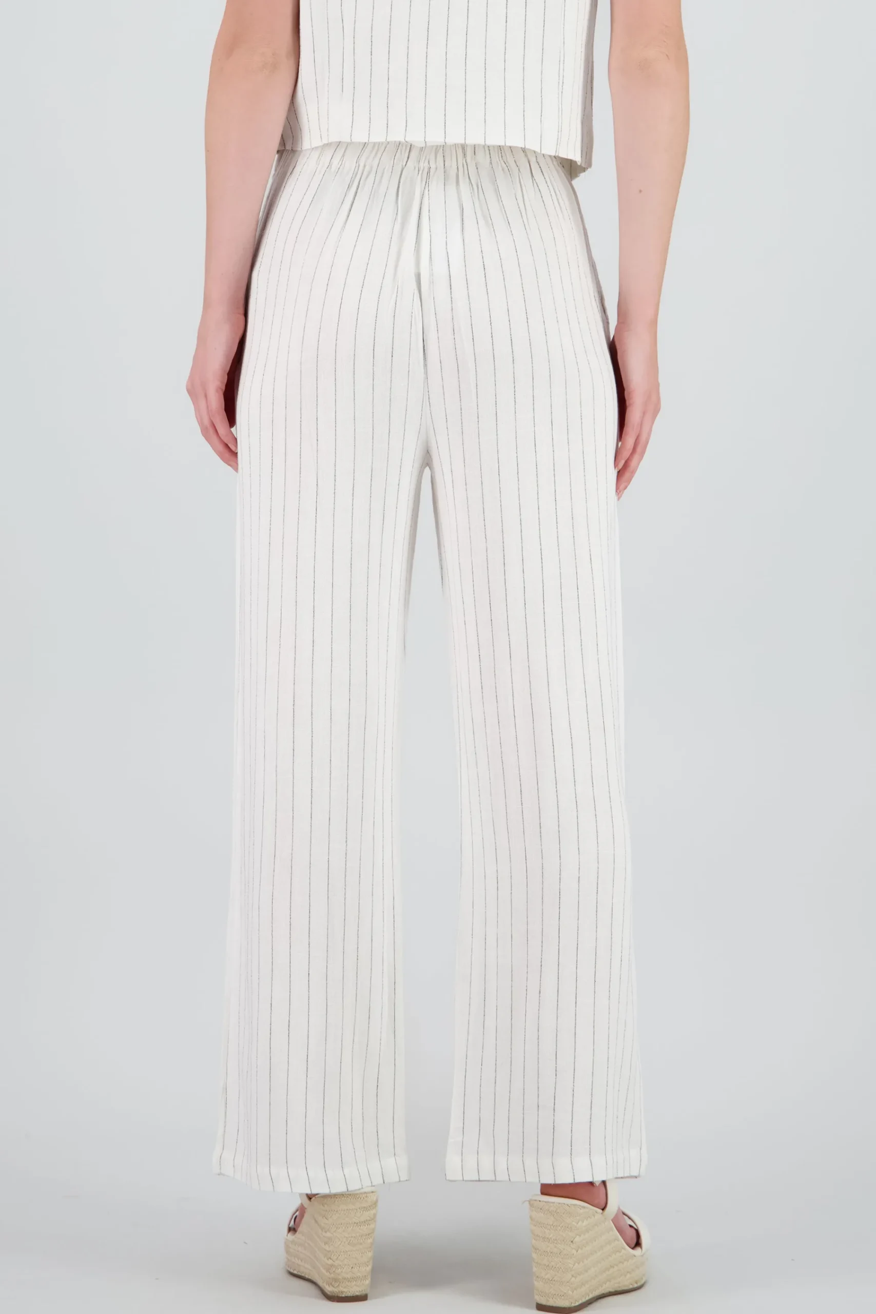 Shasa Wide Leg Striped Pants