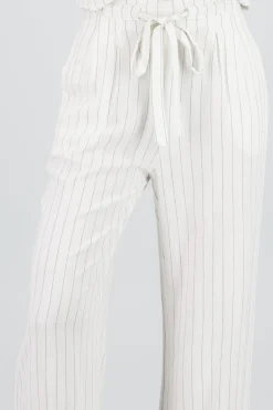 Shasa Wide Leg Striped Pants
