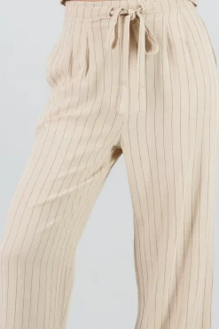 Shasa Wide Leg Striped Pants