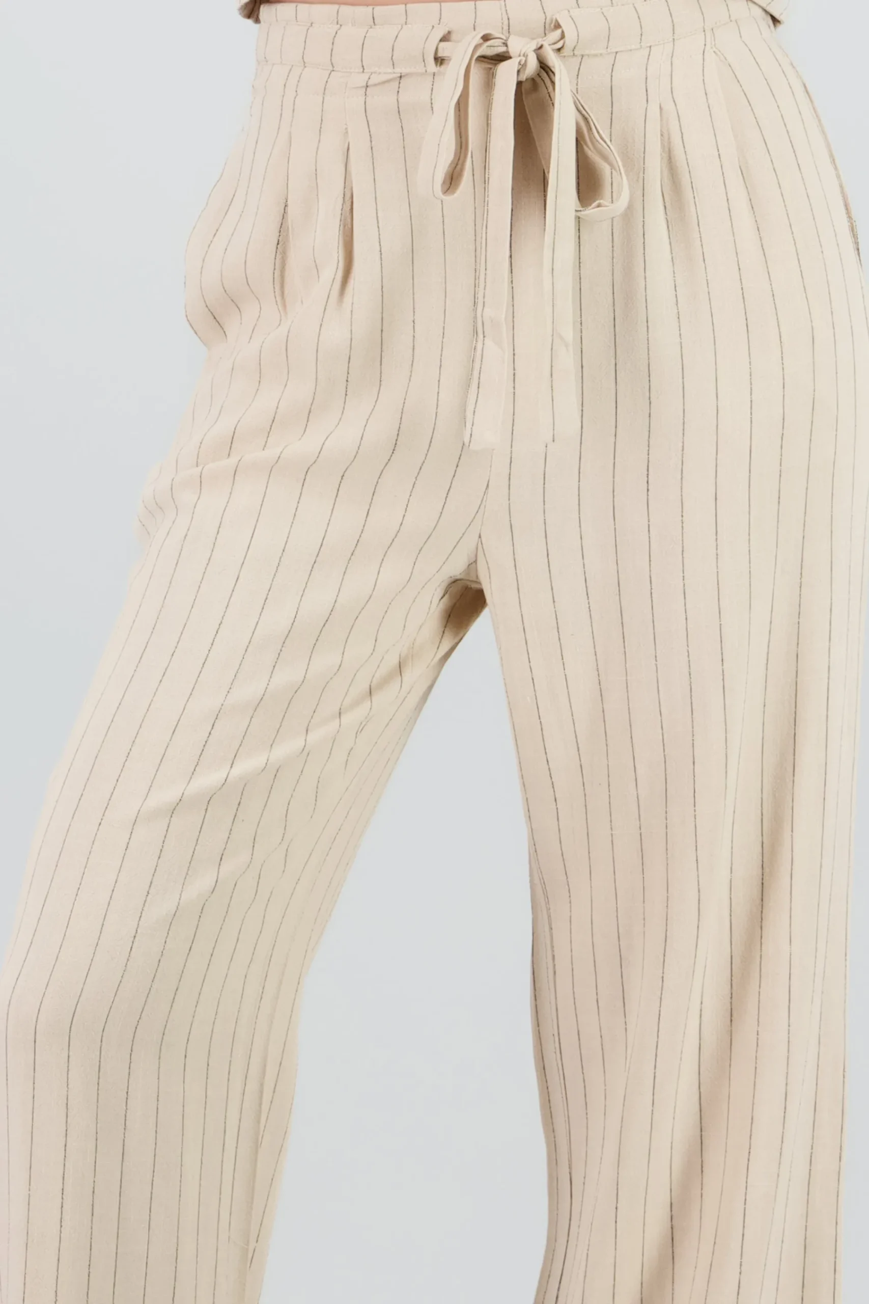 Shasa Wide Leg Striped Pants