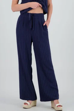Shasa Wide Leg Striped Pants