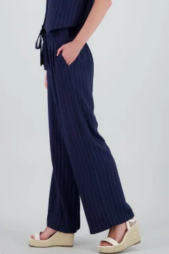 Shasa Wide Leg Striped Pants