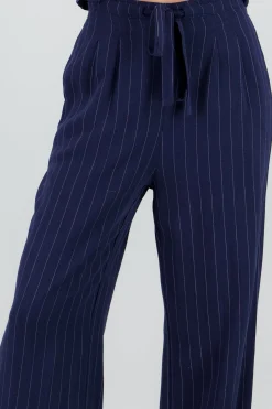 Shasa Wide Leg Striped Pants