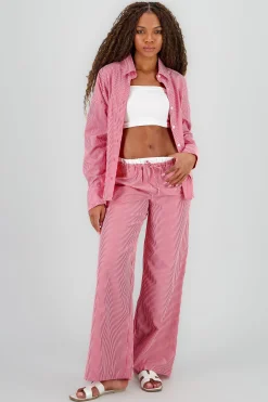Shasa Wide Leg Striped Pants