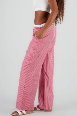 Shasa Wide Leg Striped Pants