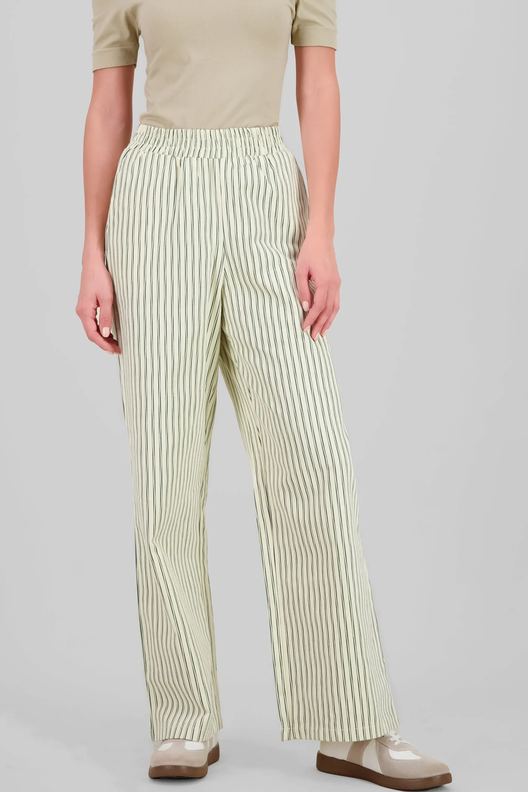 Shasa Wide Leg Striped Pants