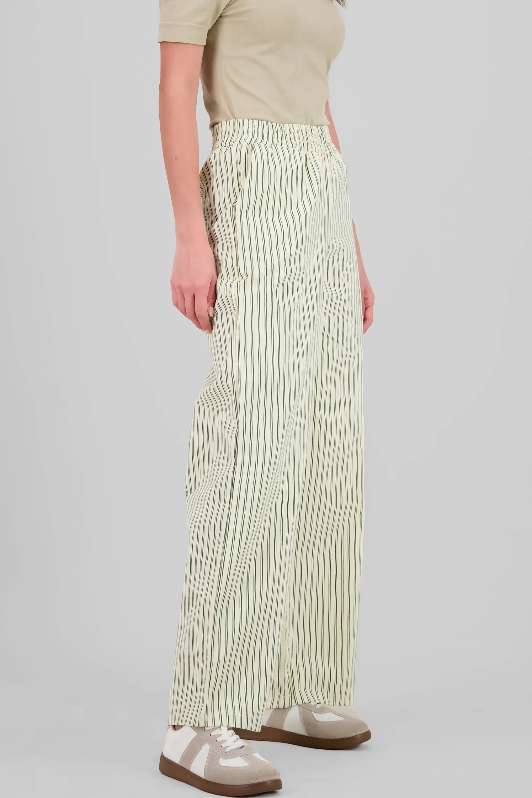 Shasa Wide Leg Striped Pants