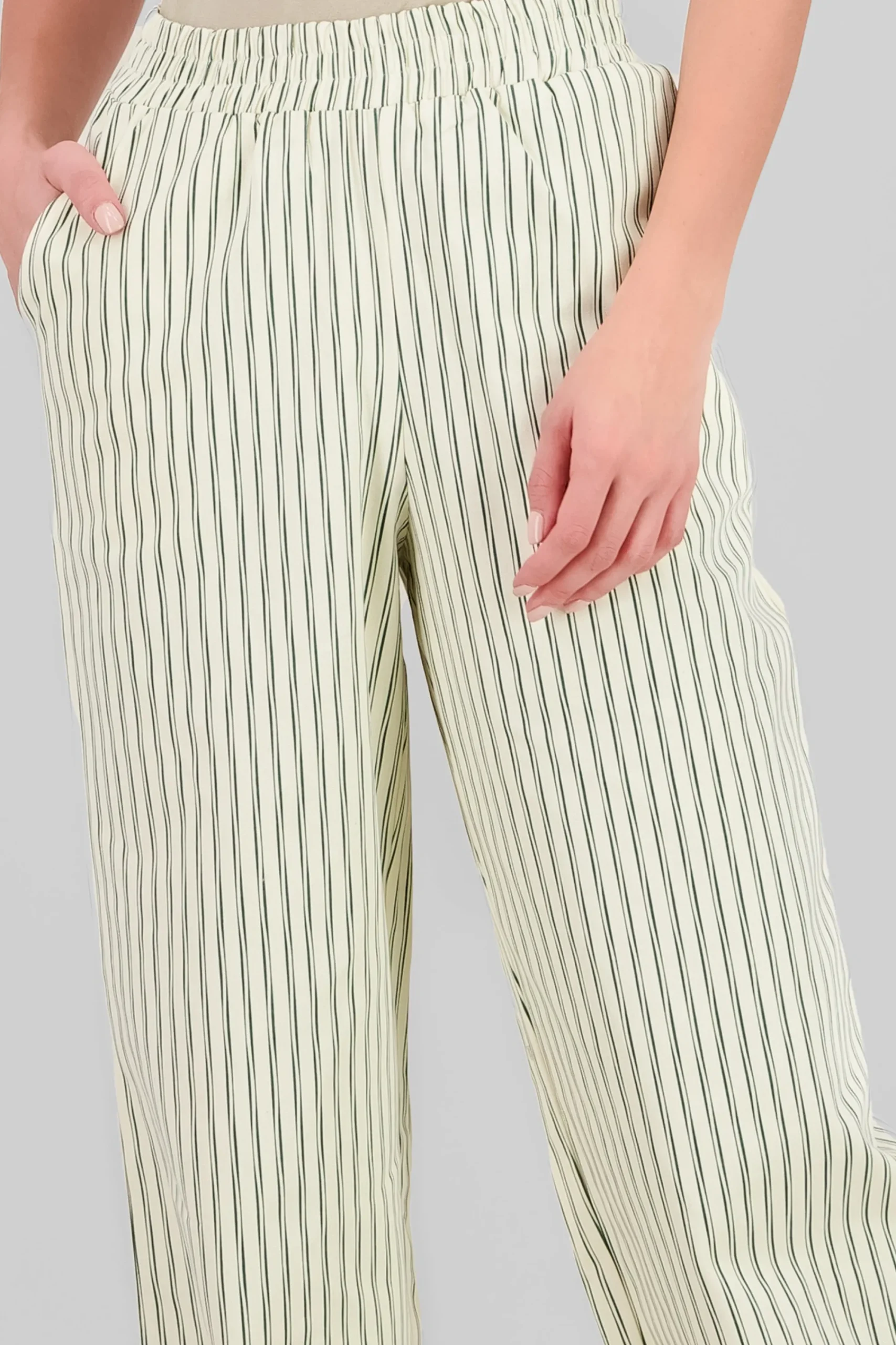 Shasa Wide Leg Striped Pants