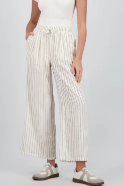 Shasa Wide Leg Striped Pants