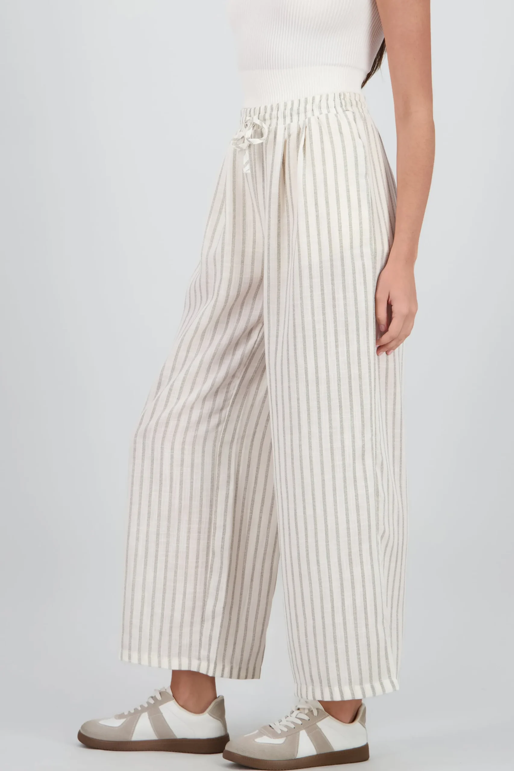 Shasa Wide Leg Striped Pants
