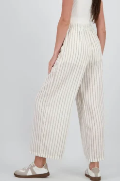 Shasa Wide Leg Striped Pants